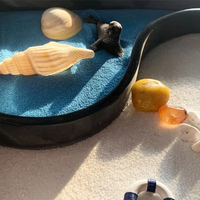 Kit de jardin zen Ocean Beach avec accessoires de jardin zen DIY Mini ensemble de jardin zen pour enfants méditation paisible Vente en gros