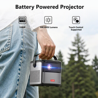 Frais d'échantillon remboursables avec commande en gros, projecteur portable d'extérieur à batterie 1080P WiFi Bluetooth, fournisseur direct d'usine