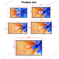 32 43 55 65 pouces Ad Smart Display Media Player Ultra mince intérieur LCD écran publicitaire moniteur signalisation numérique