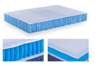 Matelas à ressorts ensachés moderne, écologique, avec revêtement plastique, fonctionnement silencieux et housse amovible pour mobilier de maison
