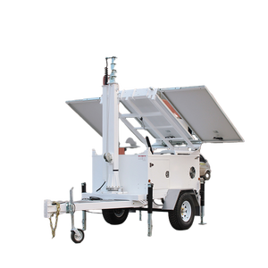 Remorque solaire mobile d'extérieur 1300WP pour panneaux solaires à axe unique, remorque solaire pliable - Product Image 4