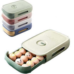 Drawer Type Egg Storage Box Refrigerator Fresh Egg Finishing Equipment Thickened Large Capacity Egg Tray Kitchen Accessories