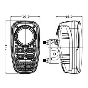 Faro LED de Alta Calidad de 92W y 2400LM para Montacargas, Ensamblaje de Faro Delantero de Alto Brillo, Utilizado para Linde - Product Image 6