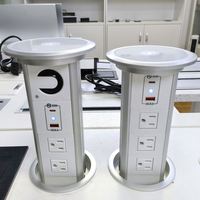 Prise électrique escamotable motorisée standard USA avec chargeur sans fil 15W et chargeur rapide PD20W – Offre Spéciale