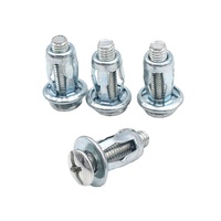 Baut Ekspansi Phillips Pan Head Jack Nut, Mur Rivet Bentuk Kelopak Berlapis Seng untuk Pengencangan Panel Lembaran Besi Tipis Berongga