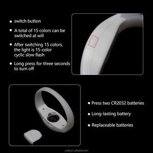 Pulsera LED Inalámbrica con Control Remoto DMX, Luz Intermitente para Eventos, Personalizable, Iluminada - Product Image 4