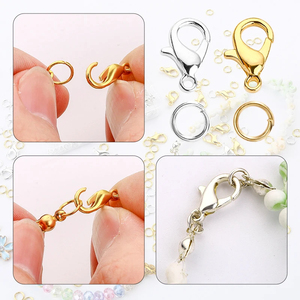 300pcs/Box Gold Silver <strong>Lobster</strong> Clasp Open Jump Rings For DIY <strong>Jewelry</strong> Making Handmade Bracelet Necklace Findings - Product Image 5