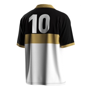 Camiseta de Fútbol Tipo Polo con Cuello en V, Tejido de Secado Rápido, Paneles de Malla Transpirable y Opciones de Material Personalizables para Entrenamientos - Product Image 3