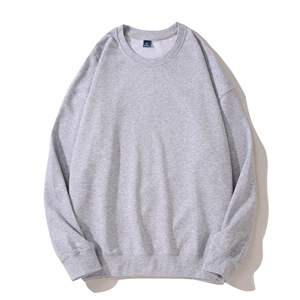 High Quality Embroidered Crew Neck Men's Sweatshirt Unisex Custom Logo Cotton Polyester <b>Mixed</b> <b>Fabric</b> Blank Crew Neck Sweatshirt - Product Image 3