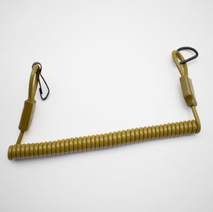 DFS0318 Cordón Elástico Retráctil Antipérdida para Exteriores, Color Café Caqui, para Colgar en la Cintura, Cuerda de Retención en Espiral - Product Image 4