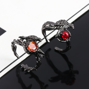 Game Love and Deepspace Red Gem <span class=keywords><strong>Badge</strong></span> Sylus Crow Cosplay Necklace - Product Image 5