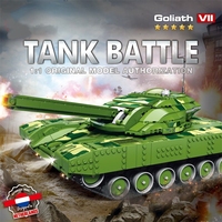 Yeni Modern Yapı Taşları Uzaktan Kumandalı Askeri Tank Çocuk Bulmacası Eğitici DIY Model İnşaat Elektronik Oyuncak ABS