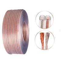 Câble de haut-parleur professionnel 2 conducteurs, câble LED RVB, cordon d'alimentation flexible, fil électrique plat 0,5 mm 0,75 mm 1,5 mm