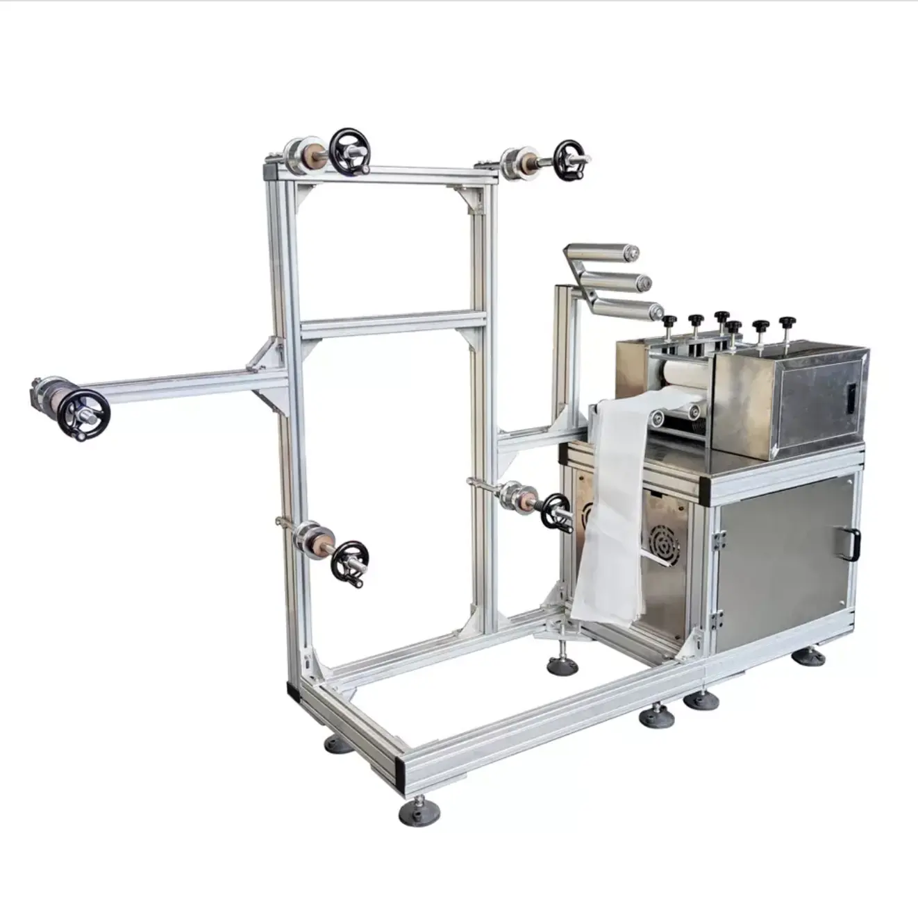 Máquina de fabricación de compresas sanitarias ultrasónica, fabricante de China, bajo coste