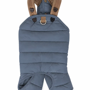 Tuta Imbottita per Cani, Marrone, con Cinghie Regolabili, Design Moderno per Cani Piccoli, Maltesi, Teddy, Invernale - Product Image 1
