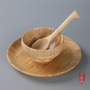Bamboo Bowls Natural Color Handmade Rice Soup Fruit Bowl Home Tableware New Chinese Style - Product Image 4