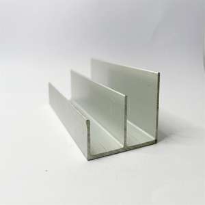 Profilé <span class=keywords><strong>porte</strong></span> <span class=keywords><strong>coulissante</strong></span> en Aluminium Extrusion 6063, en plastique transparent, pour armoire - Product Image 3