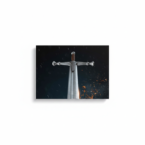 Samurai Sword Print <b>Canvas</b>: Modern Tempered Glass <b>Wall</b> Art,WRAPPED <b>CANVAS</b> - Product Image 2