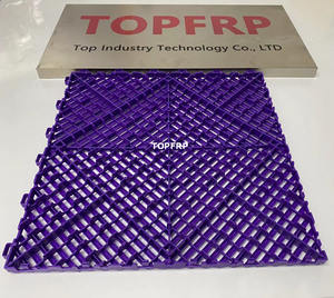 Carreaux de sol de garage haute résistance Grille de salle de lavage de voiture Carreaux de garage PP à emboîtement modulaire en plastique - Product Image 2