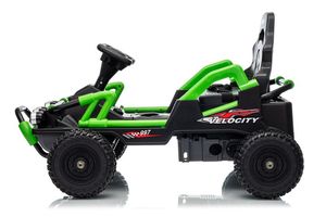 Go Kart Eléctrico para Niños, Batería de 12 V con Control Remoto, Diseño de Plástico, 4 <span class=keywords><strong>Ruedas</strong></span>, Coche de Juguete para Niños - Product Image 6