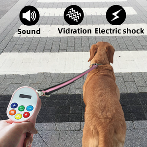 IP67 peredam kejut anjing elektrik isi ulang tahan air kalung kejut anjing gonggongan dan pengendali jarak jauh dengan tali latihan pintar - Product Image 5