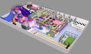 Parque de Trampolines Interior Personalizado para Niños, Equipo Comercial de Juegos Blandos para Niños y Adultos - Product Image 3