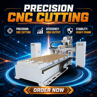 Routeur CNC avec servomoteur 1500W, guides HIWIN, réducteur Shinpo Japon et aspiration 7,5KW pour le nesting du contreplaqué