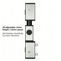 Charnière de porte de chambre froide en acier inoxydable, design moderne, réglable 2D, charge 100 kg, ouverture 180° pour portes de congélateur de hall, cuisine, hôtel