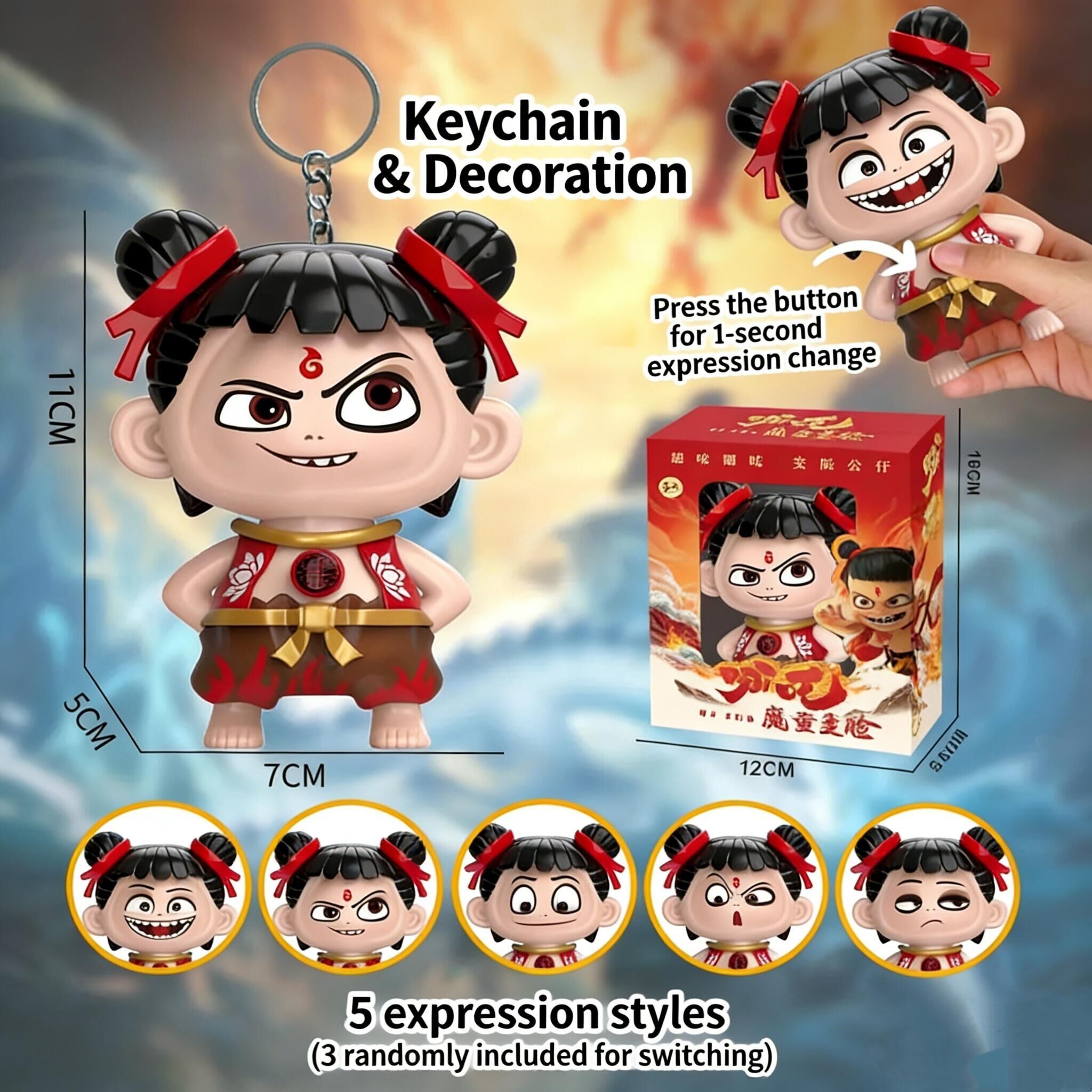 Nezha Press - Changement d'Expression Activé par la Pression [En Boîte]