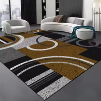 0094 Große Plüsch-Teppiche & Sets Komfort Neu Definiert Faltbarer Geometrischer Muster-Teppich für Schlafzimmer Wohnzimmer