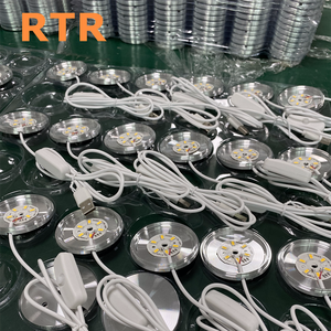 Fábrica USB RGB LED debajo del Gabinete Impresión 3D Puck Light Control remoto Estante Iluminación para Bambu Lab Lámpara Led <span class=keywords><strong>Shell</strong></span> Base de luz LED - Product Image 2