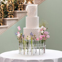 Gaojian Nouveaux centres de table de fête de mariage Acrylique Fleur Gâteau Couronne Gâteau Stand Pour Mariage Anniversaire Baby Shower Décorations de fête