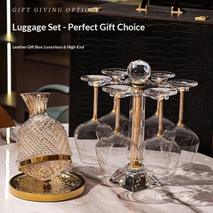 Set di Bicchieri da <span class=keywords><strong>Vino</strong></span> Borgogna di Lusso con Decanter Rotante, Stile Lussuoso, 6-10 Pezzi, Capacità Superiore a 1L, Bicchieri da <span class=keywords><strong>Vino</strong></span> per Casa - Product Image 2