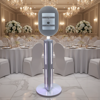 Boîte photo portable pour mariage, selfie, impression instantanée, coque en métal, étui de transport pour fête et événement, compatible avec iPad 10,9, 11 et 12,9 pouces