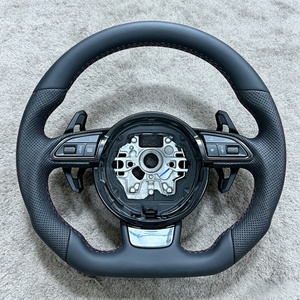 Volant de voiture sport en cuir personnalisé, accessoires automobiles les plus vendus pour <span class=keywords><strong>Audi</strong></span> <span class=keywords><strong>A3</strong></span> A4 A5 A6L A8 Q5 Q7 Q8 S6 S7 TT B8 B9 - Product Image 1