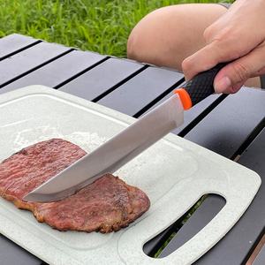 ชุดอุปกรณ์บาร์บีคิวด้ามเคลือบซิลิโคนแบบพกพาชุดอุปกรณ์บาร์บีคิวมีดส้อมเครื่องมือย่างบาร์บีคิว - Product Image 4