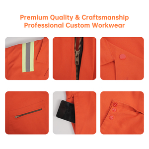 Tùy Chỉnh Thương Hiệu Tùy Chỉnh In Logo Cotton Đa-Túi Quần Áo Bảo Hộ Lao Động In Ấn Bảo Hộ Lao Động Đồng Phục - Product Image 5