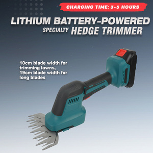 Cortasetos Inalámbrico de 21V, 2 en 1, Tijeras Eléctricas para Césped y Cortasetos Portátiles con Batería de Litio Recargable para Jardinería y Bricolaje - Product Image 1
