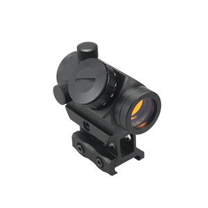 Mirino Ottico Tattico Red Dot 1x20mm in Lega di Alluminio Nero con Luminosità Regolabile - Product Image 1