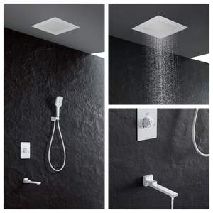 Ensemble <span class=keywords><strong>de</strong></span> <span class=keywords><strong>douche</strong></span> mural dissimulé avec pulvérisateur <span class=keywords><strong>de</strong></span> <span class=keywords><strong>plafond</strong></span> intégré et pommeau <span class=keywords><strong>de</strong></span> <span class=keywords><strong>douche</strong></span> triple fonction, <span class=keywords><strong>fixation</strong></span> <span class=keywords><strong>de</strong></span> salle <span class=keywords><strong>de</strong></span> bain discrète - Product Image 3