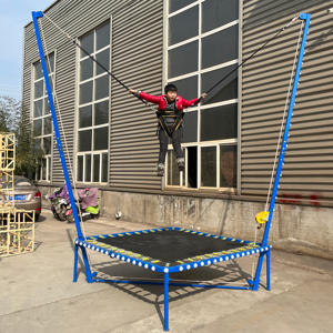 Trampolino <span class=keywords><strong>Bungee</strong></span> <span class=keywords><strong>Jump</strong></span> con imbracatura Corda De plular trampolino quadrato 4 metri trampolino per bambini - Product Image 2
