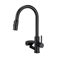 Robinet monocommande moderne extractible Pro Series, eau chaude/froide, cartouche céramique, installation monotrou