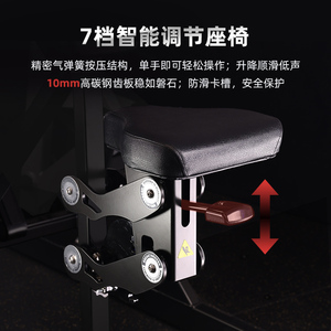 Máquina de prensa de pecho independiente Máquina combinada de fila de <span class=keywords><strong>Polea</strong></span> alta asentada Lat Pulldown & Row - Product Image 3