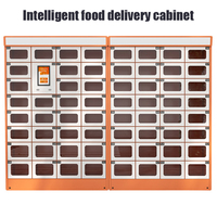 Casier de livraison intelligent sans contact pour aliments et boissons, idéal pour les bureaux, les écoles, les étudiants, les centres commerciaux, la réception de légumes et de fruits, et la distribution de marchandises.