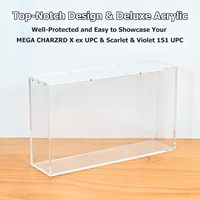 Boîte de rangement pour cartes en acrylique personnalisable en usine, 5+8mm, qualité coulée, transparente, avec couvercle magnétique à clipser, anti-rayures, pour Elite Trainer Box
