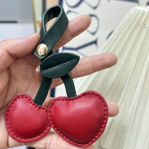 Multi-Purpose Pu Leather Cherry <b>Bag</b> <b>Charm</b> Cute Keychain Versatile Fruit Pendant for <b>Bags</b> Keys Cars & Gifts - Product Image 5
