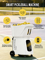 Robot de pickleball PUSUN PP-SMART PRO, machine de pickleball intelligente, commande par application, distributeur de balles portable pour club professionnel