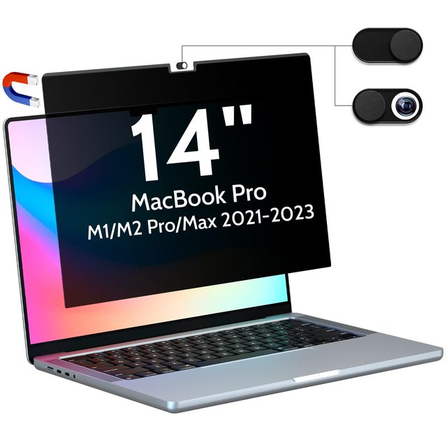 Custom Anti Scratch Anti Spy Privacy Filter Anti Reflective PET Magnetic Privacy Screen Protector for Laptop Macbook Air