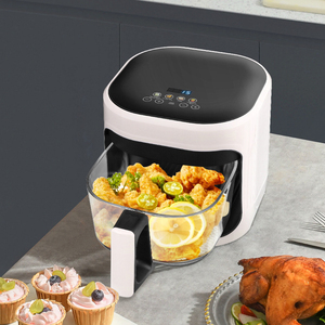 مقلاة هوائية متعددة الوظائف بسعة كبيرة وشفافة لقلي البطاطس وأجنحة الدجاج في المطبخ المنزلي - Product Image 4