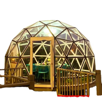 Tente de stockage extérieure performante à coût élevé Grande tente de fête Toit transparent Mariage Yourte hexagonale pour événement